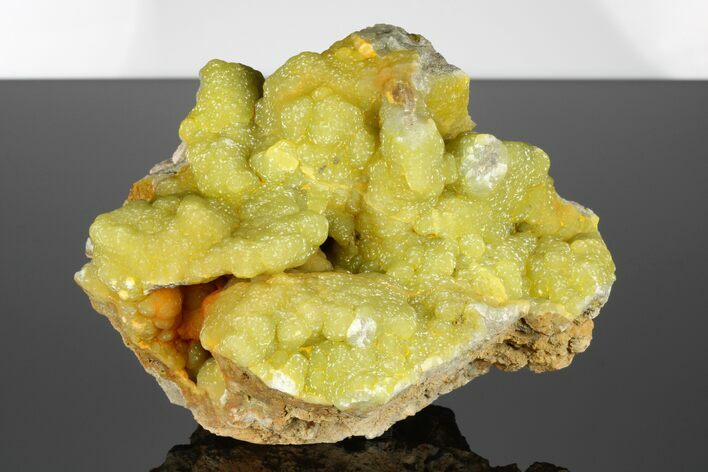 Sparkling, Botryoidal Yellow-Green Smithsonite - China #161542